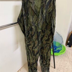 Vintage Ranger Green Tigerstripe Camo Coveralls
